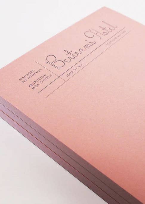 Bertram's Hotel: Fictional Hotel Notepad Set