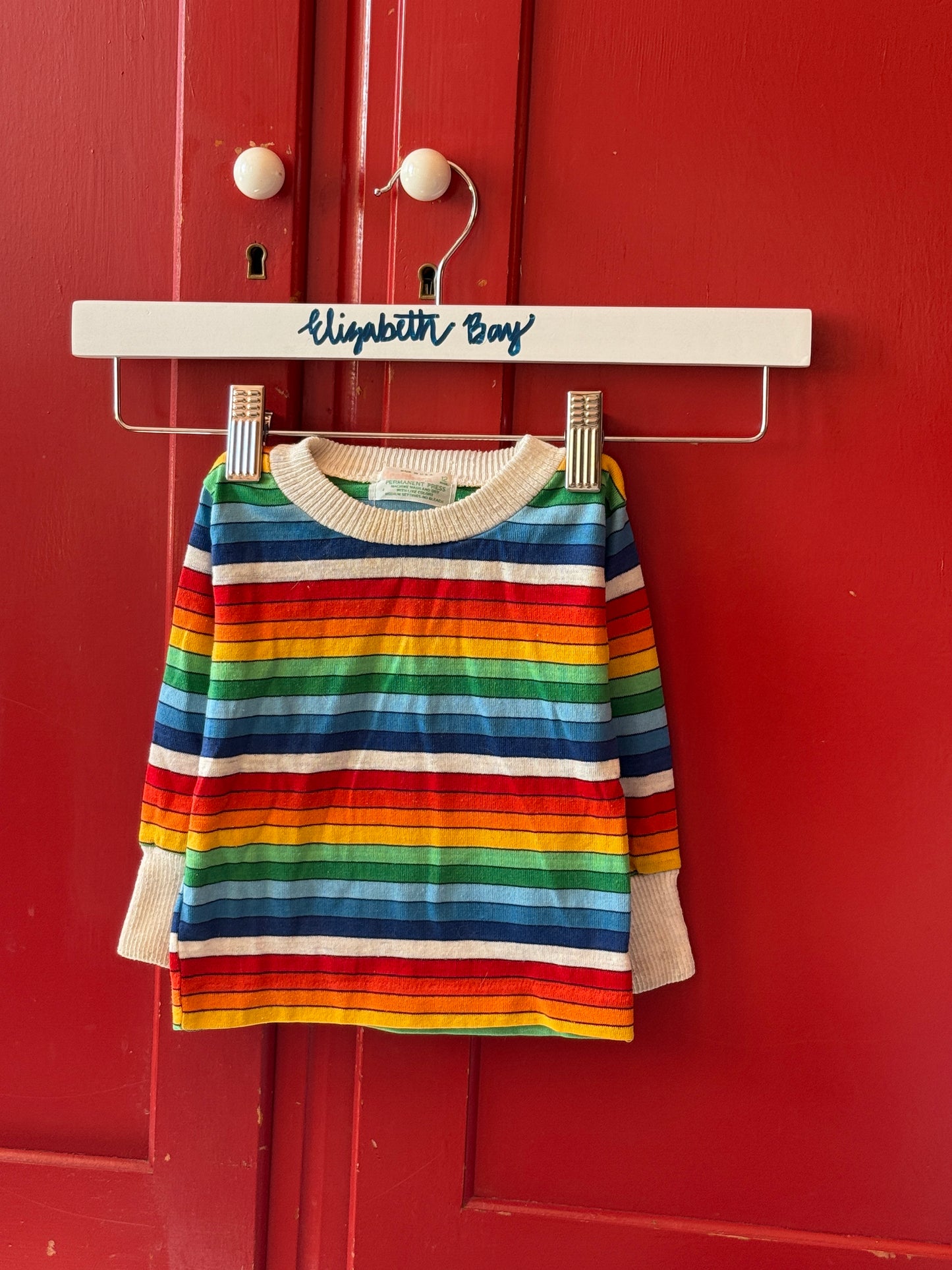 1970s Rainbow Stripe Baby Tee