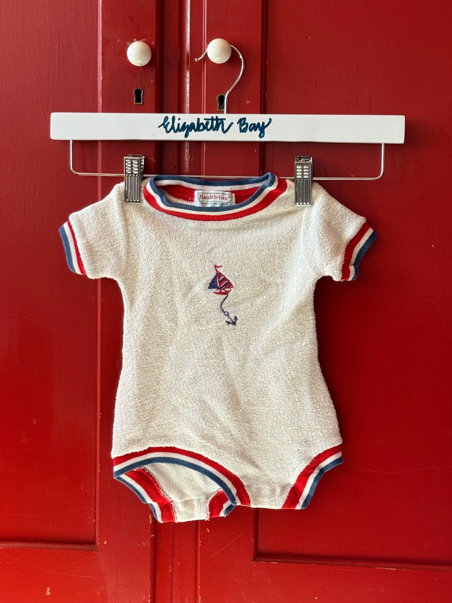 1970s Health-tex Sailboat Terry Romper