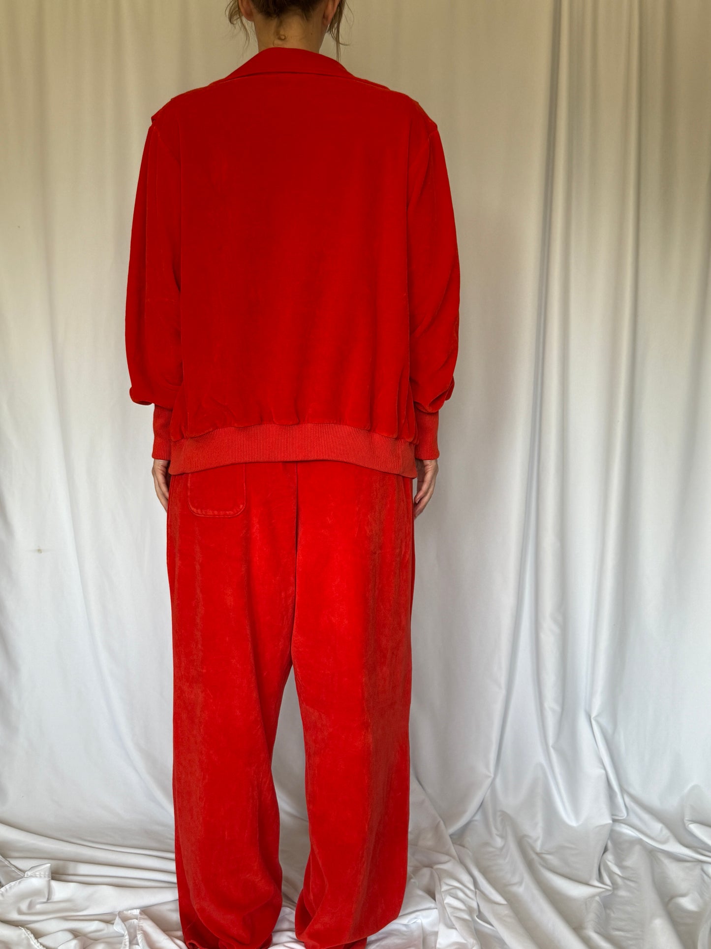Red Sweatsuit Top | Y2K