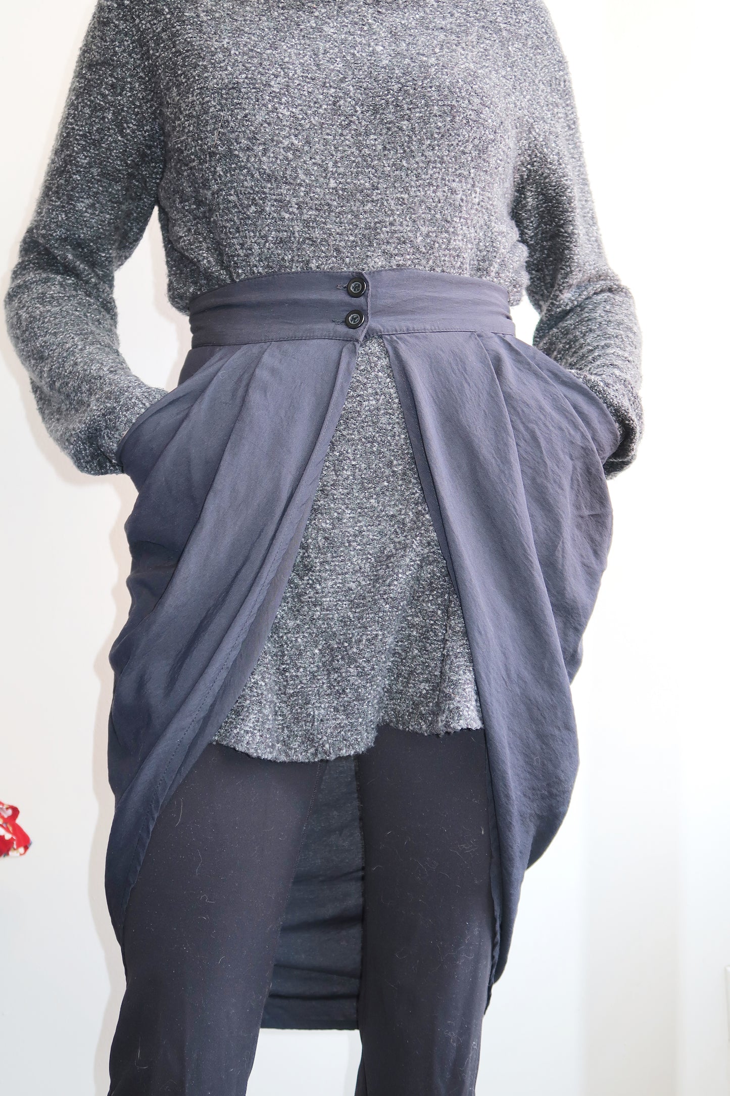 80s| Button skirt