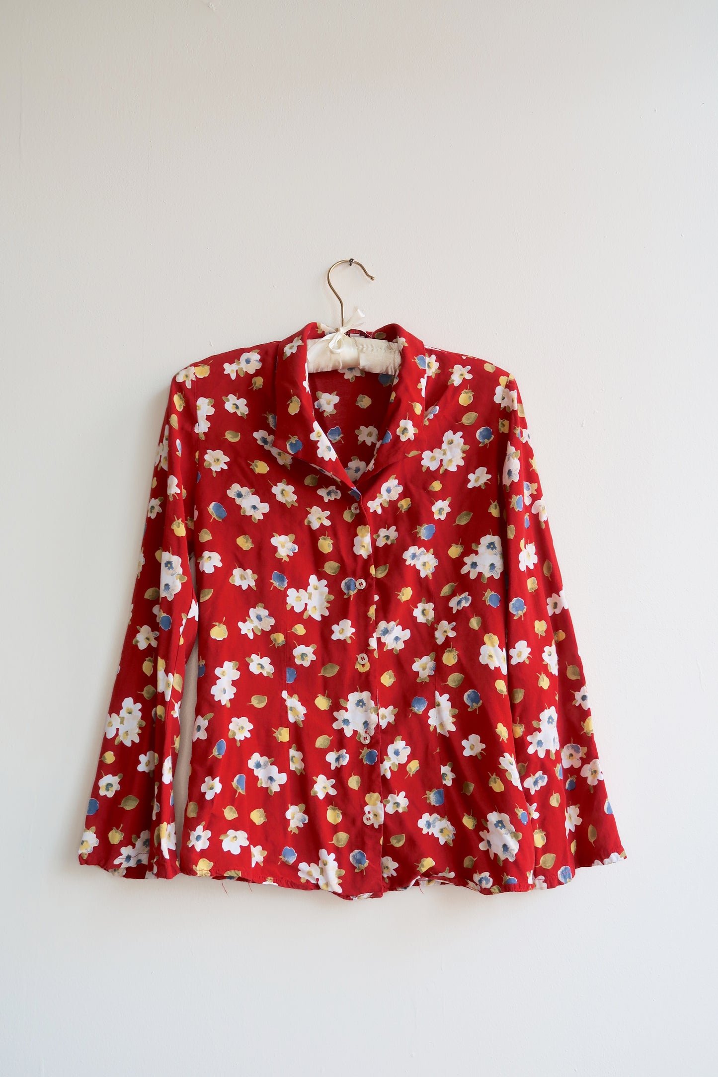 90s | Italian floral blouse