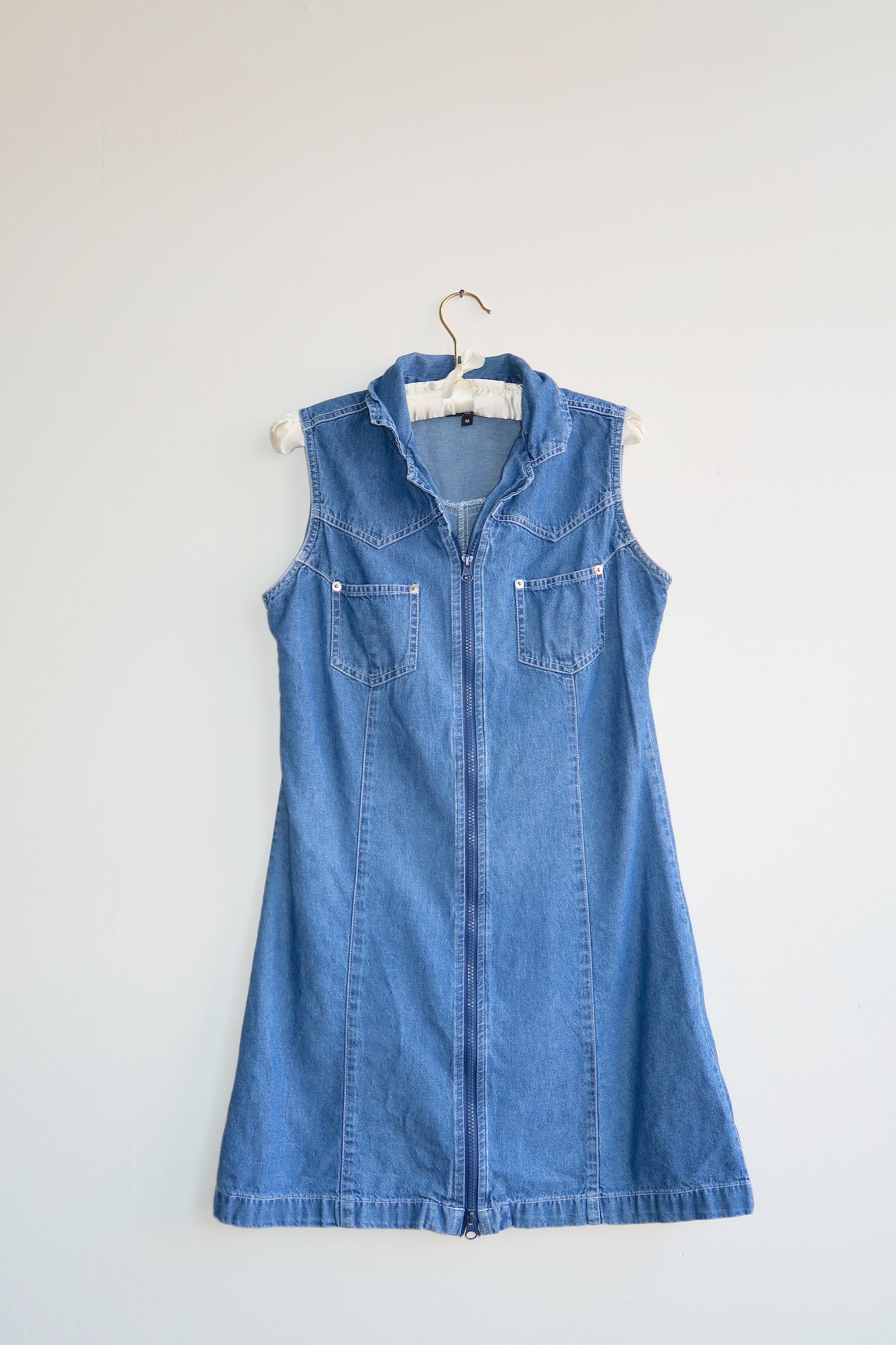 90s | Denim mini dress
