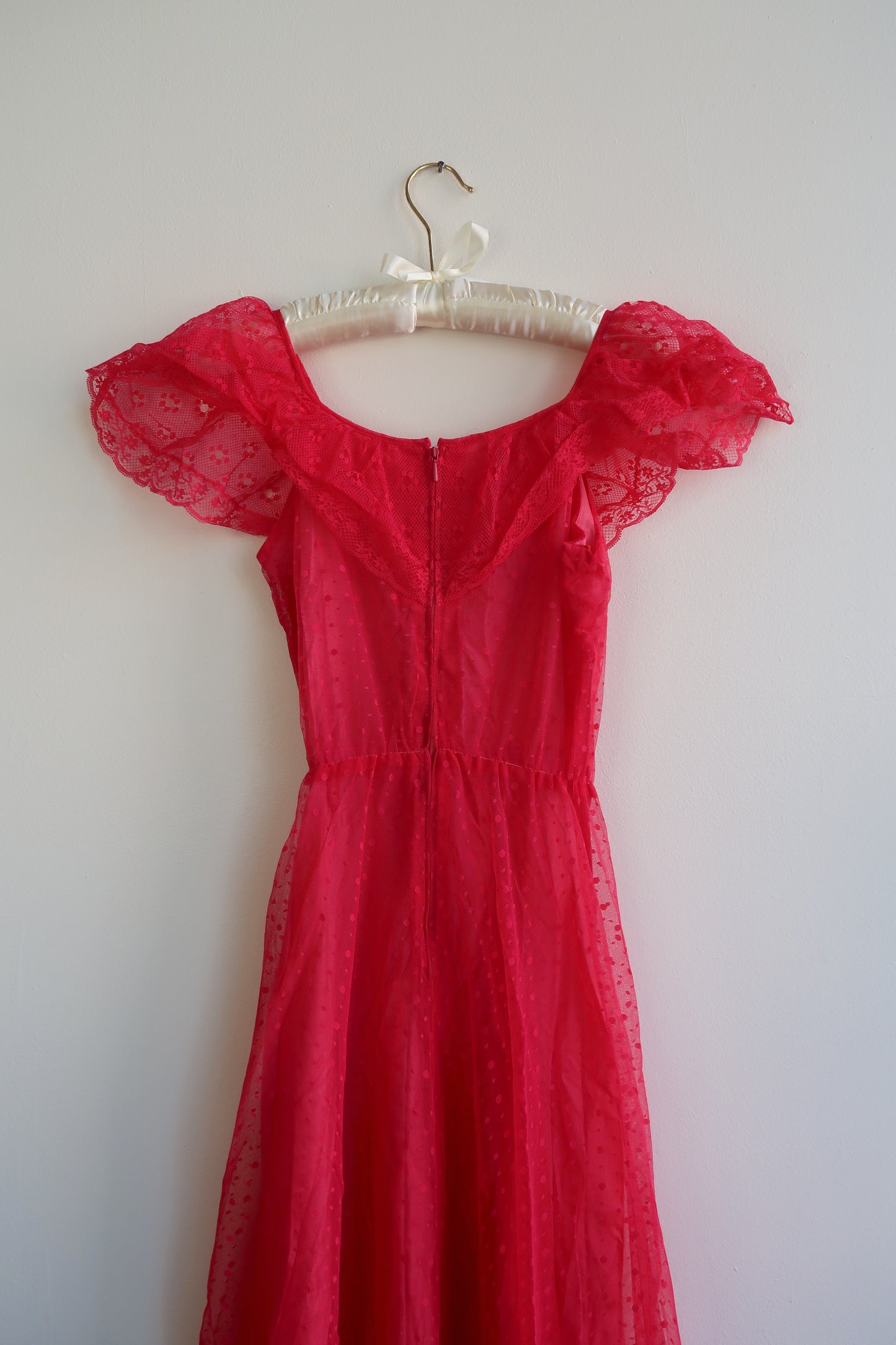70s | Pink Handmade Dress