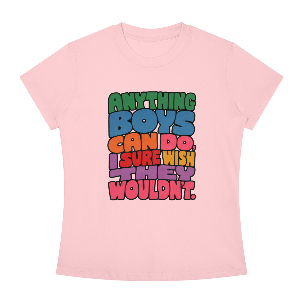 anything boys can do slim fit tee