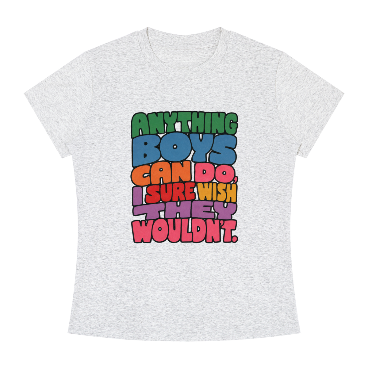 anything boys can do slim fit tee