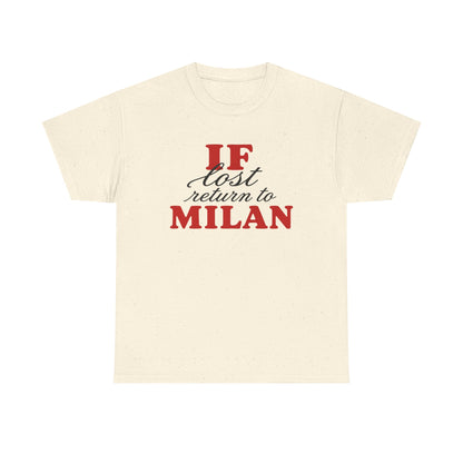 if lost return to milan tee