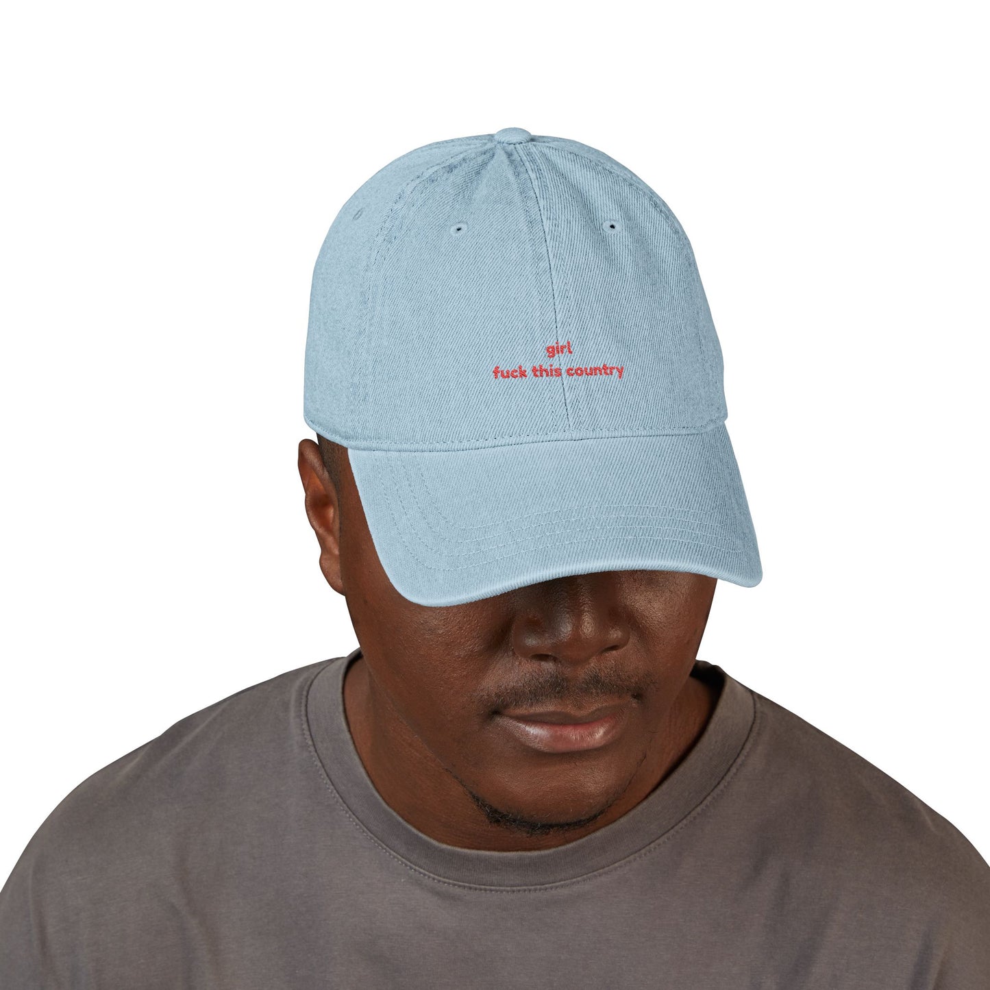 Girl fuck this country hat