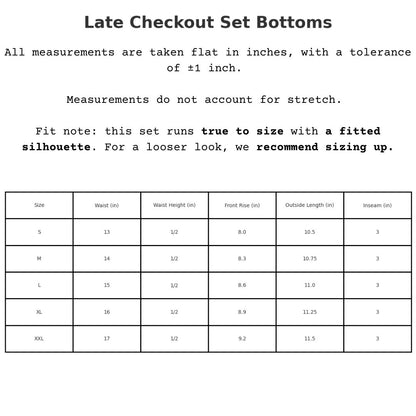 The Late Check Out Set Bottom