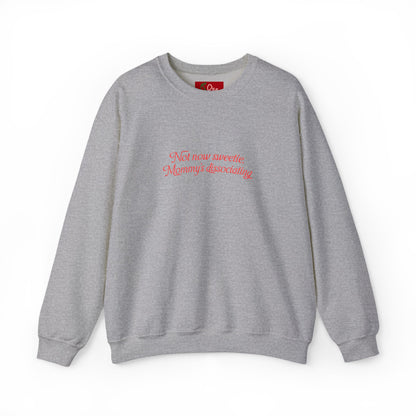 Mommy's Disassociating Embroidered Sweatshirt