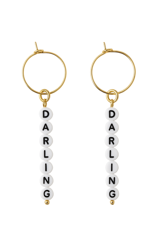 The "darling" beaded earrings