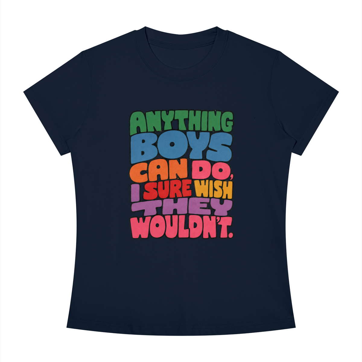 anything boys can do slim fit tee