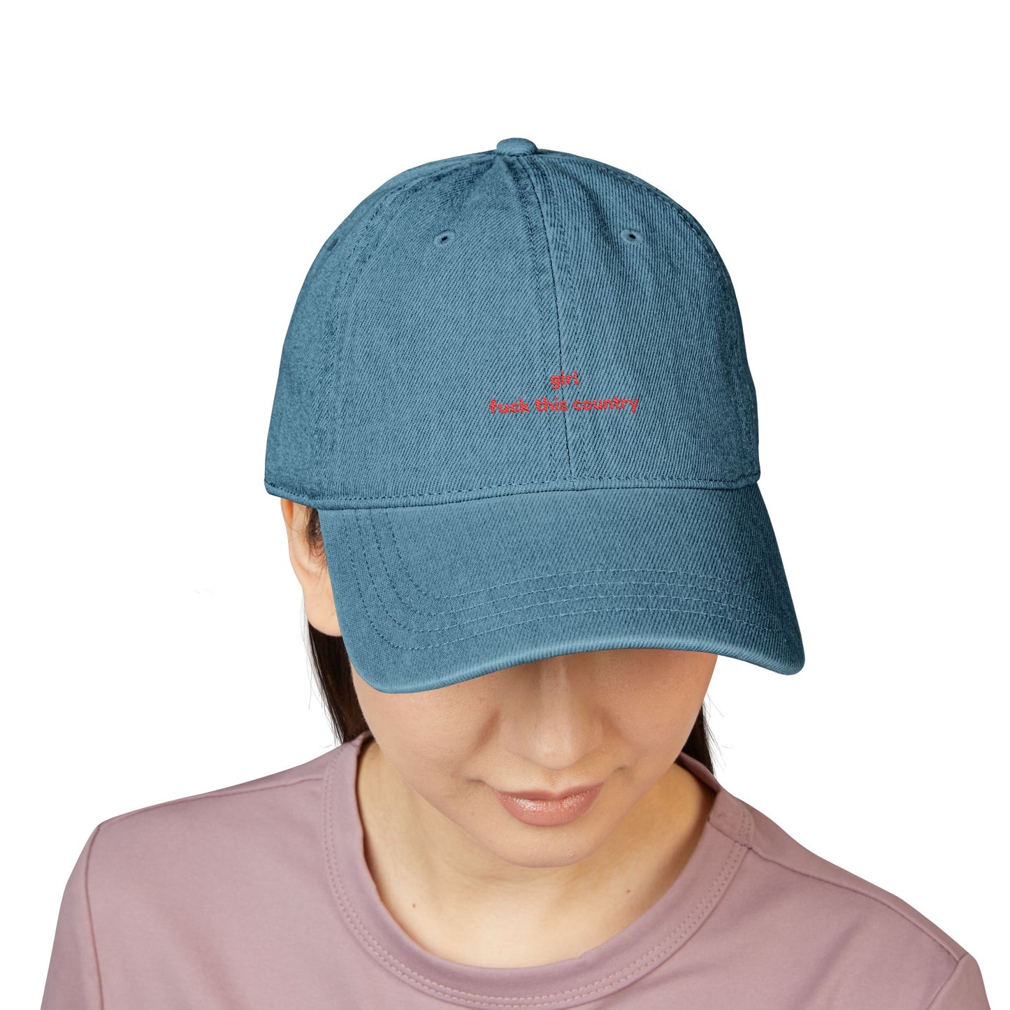 Girl fuck this country hat