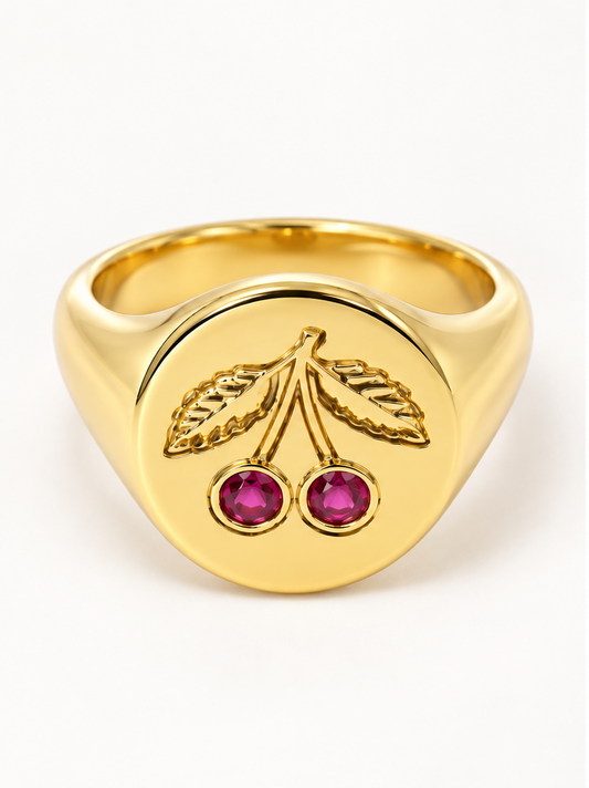 the cherry signet ring