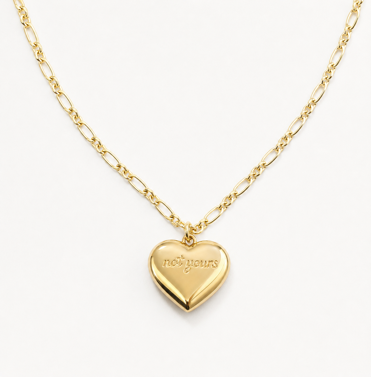 not yours heart necklace