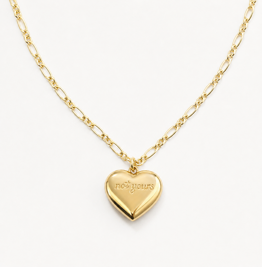 not yours heart necklace