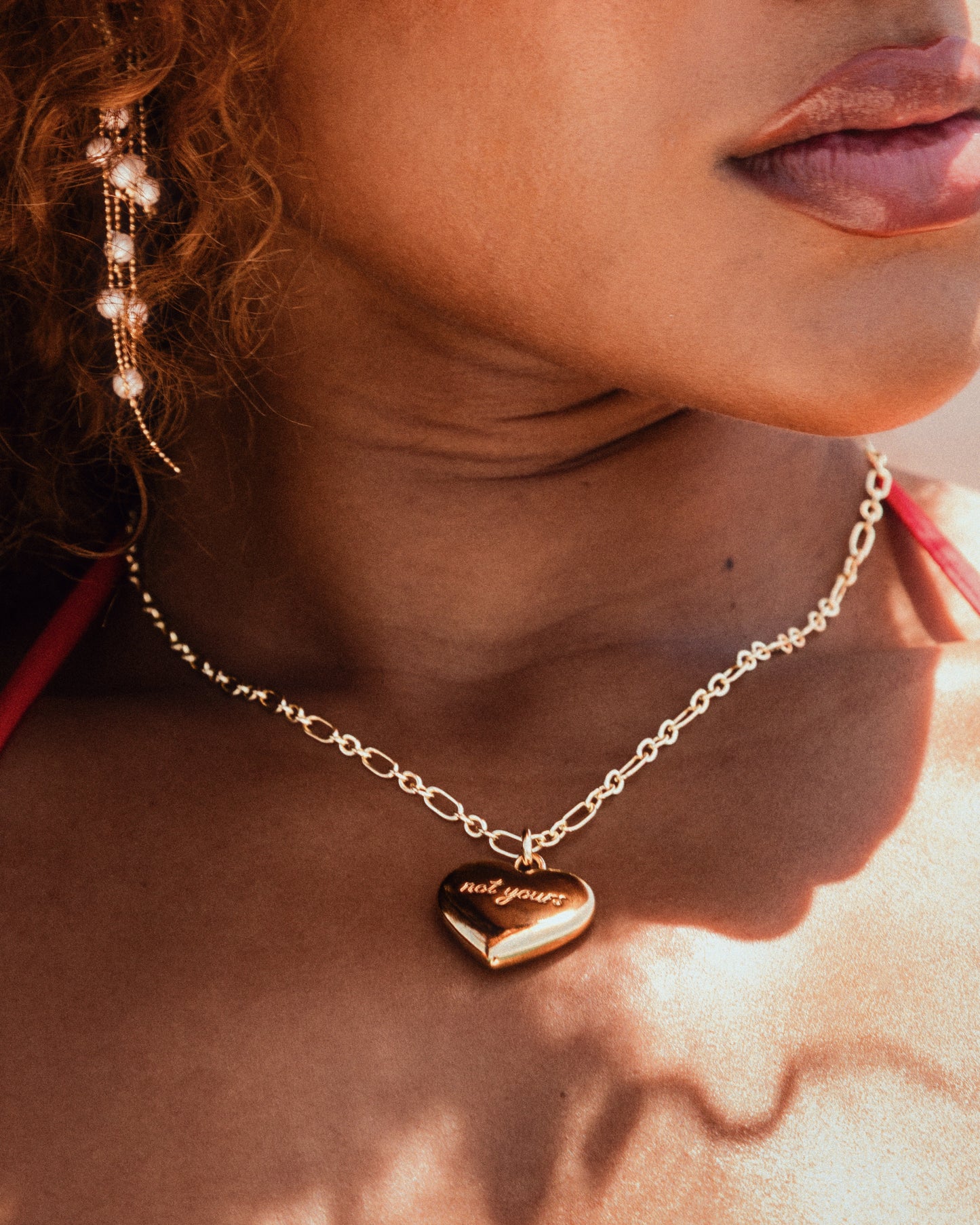 not yours heart necklace