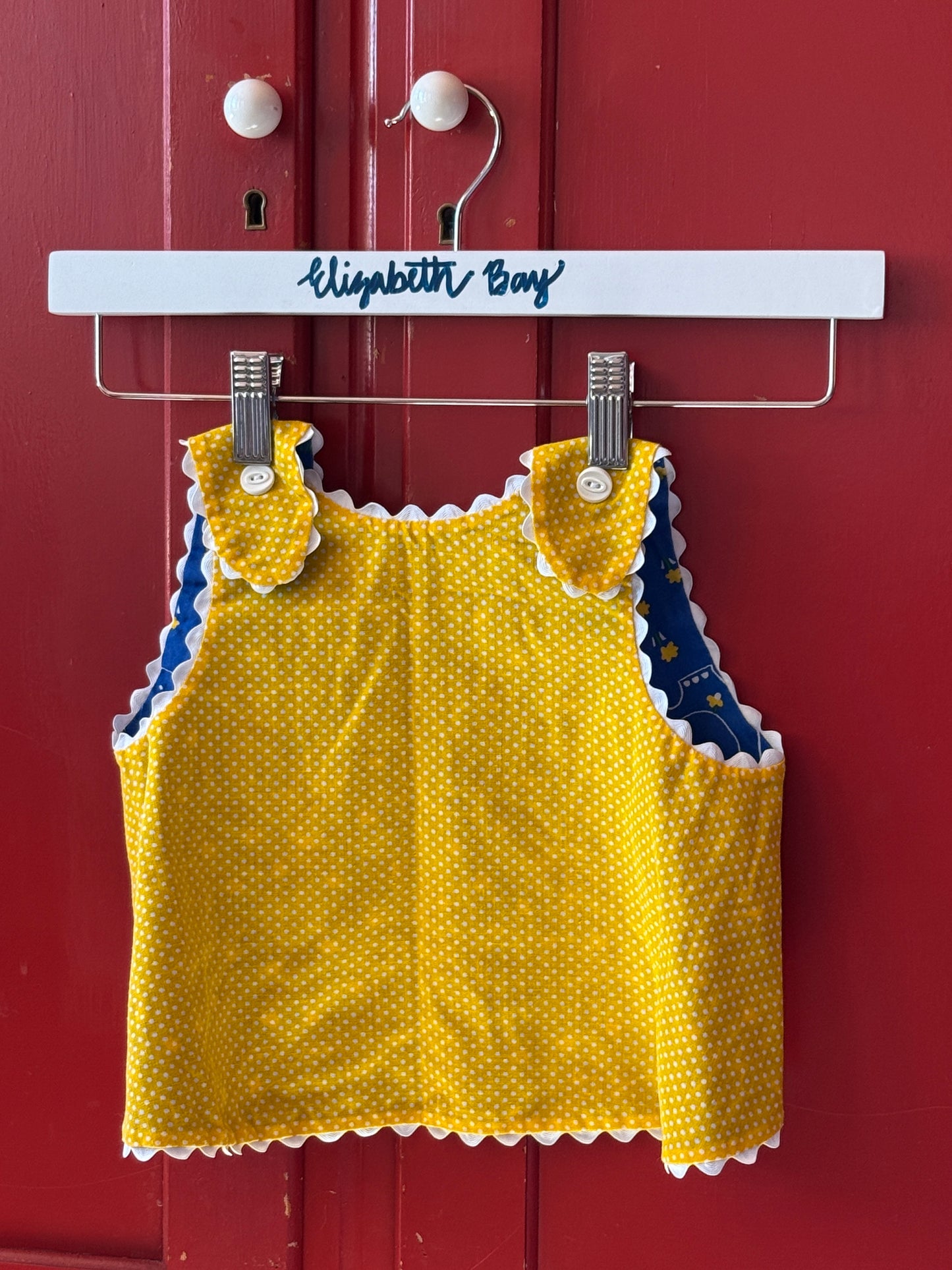 1970s Reversible Hippo & Polka Dot Vest