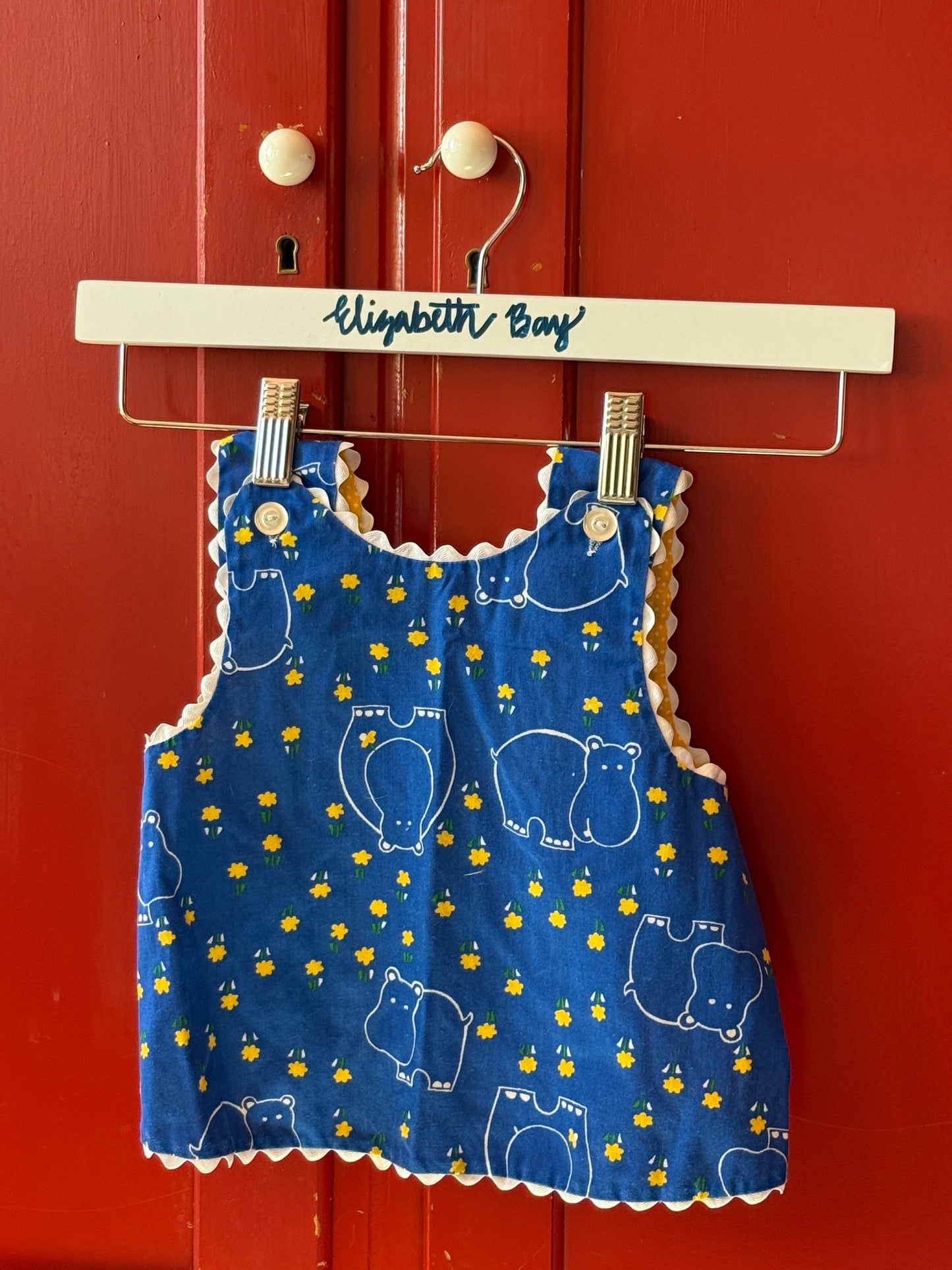 1970s Reversible Hippo & Polka Dot Vest