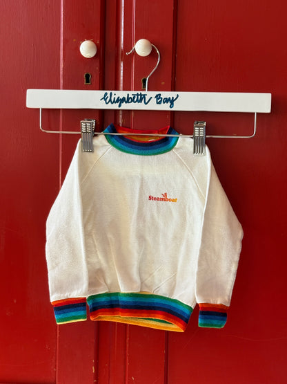1970s Steamboat Rainbow Trim Sweatshirt
