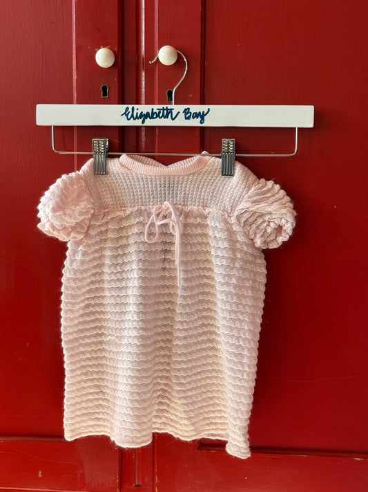 1960s Pink Cloud Knit Dress