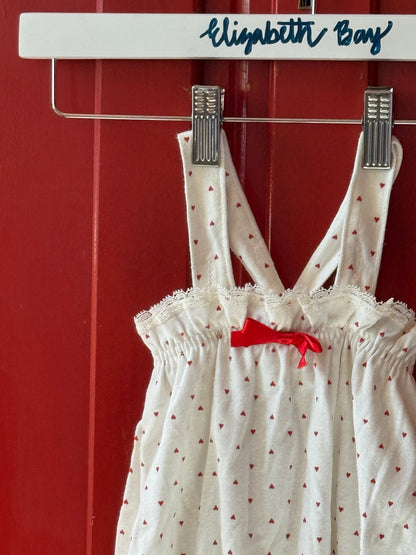 1970s Sweetheart Bubble Romper
