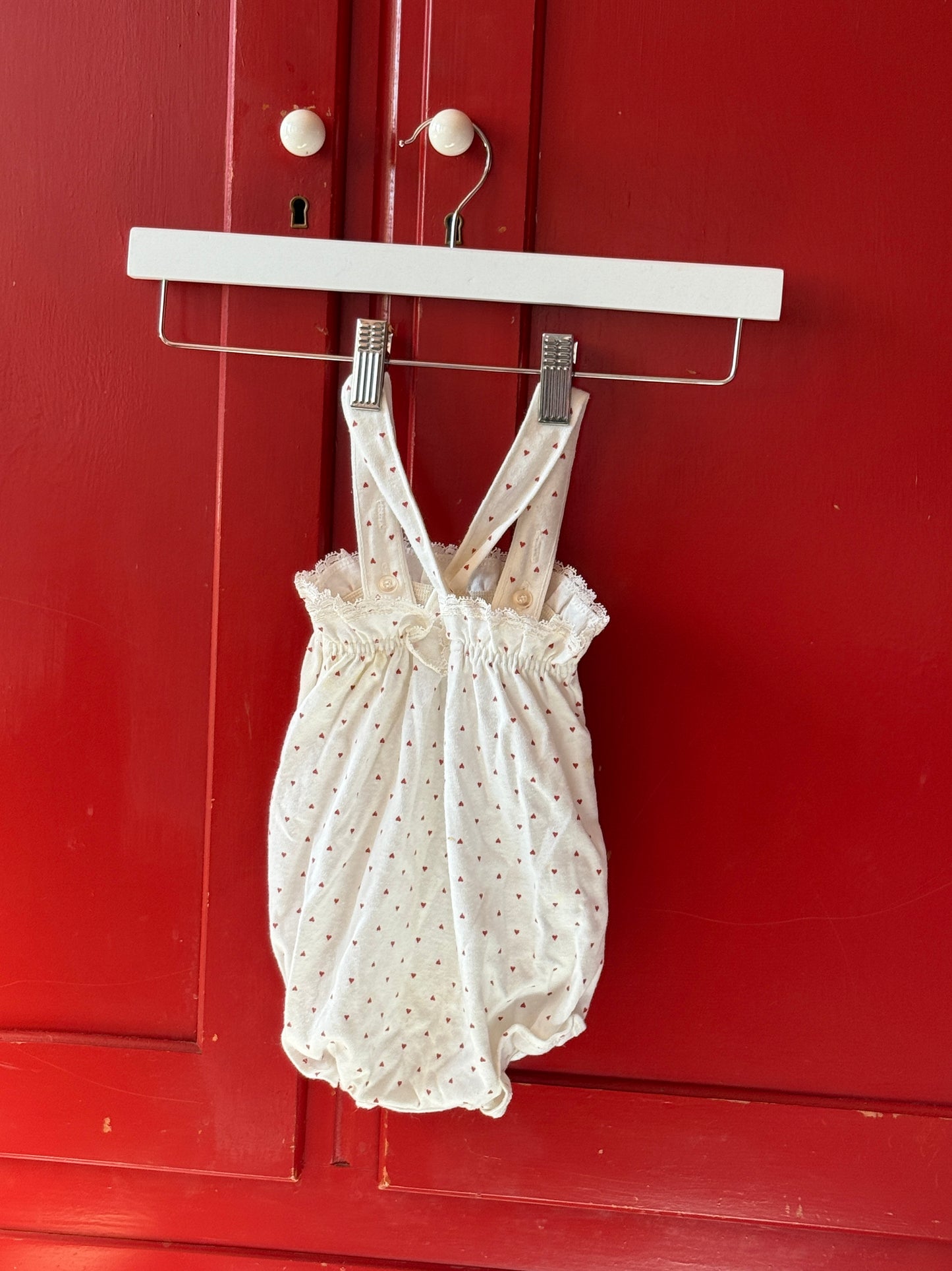 1970s Sweetheart Bubble Romper