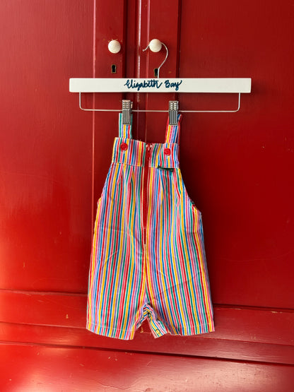 1970s Rainbow Stripe Overalls