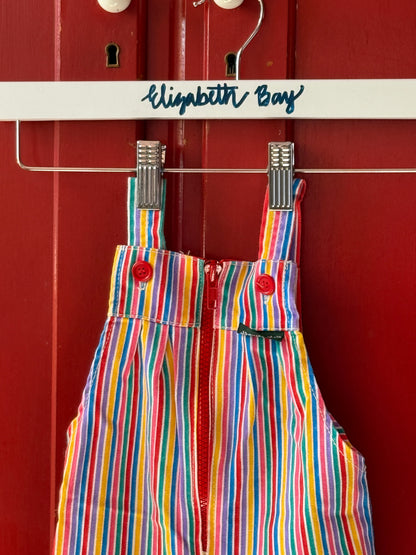 1970s Rainbow Stripe Overalls