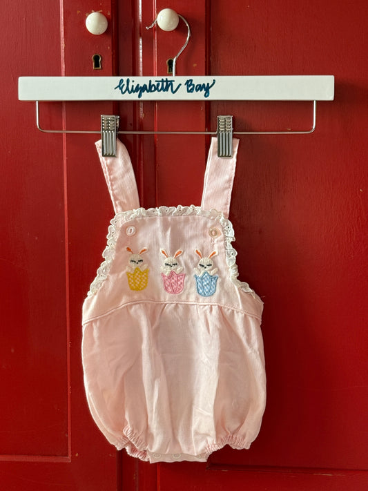 1960s Bunny Trio Corduroy Romper