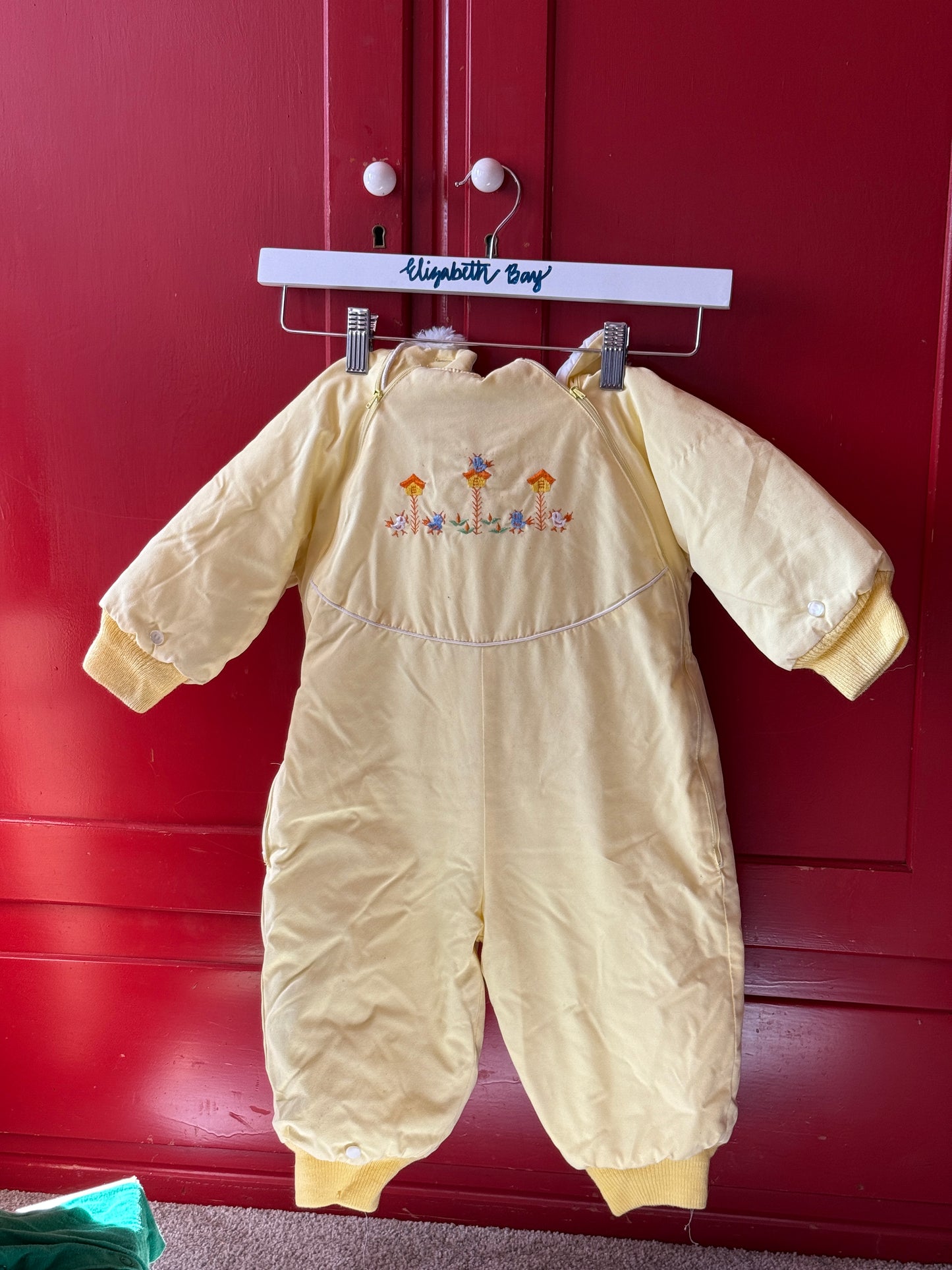 1960s Sunshine Embroidered Snowsuit