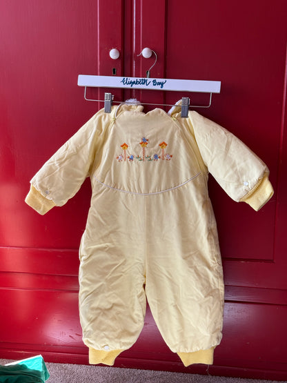 1960s Sunshine Embroidered Snowsuit