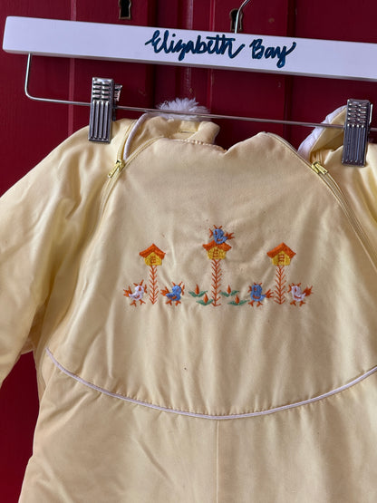 1960s Sunshine Embroidered Snowsuit
