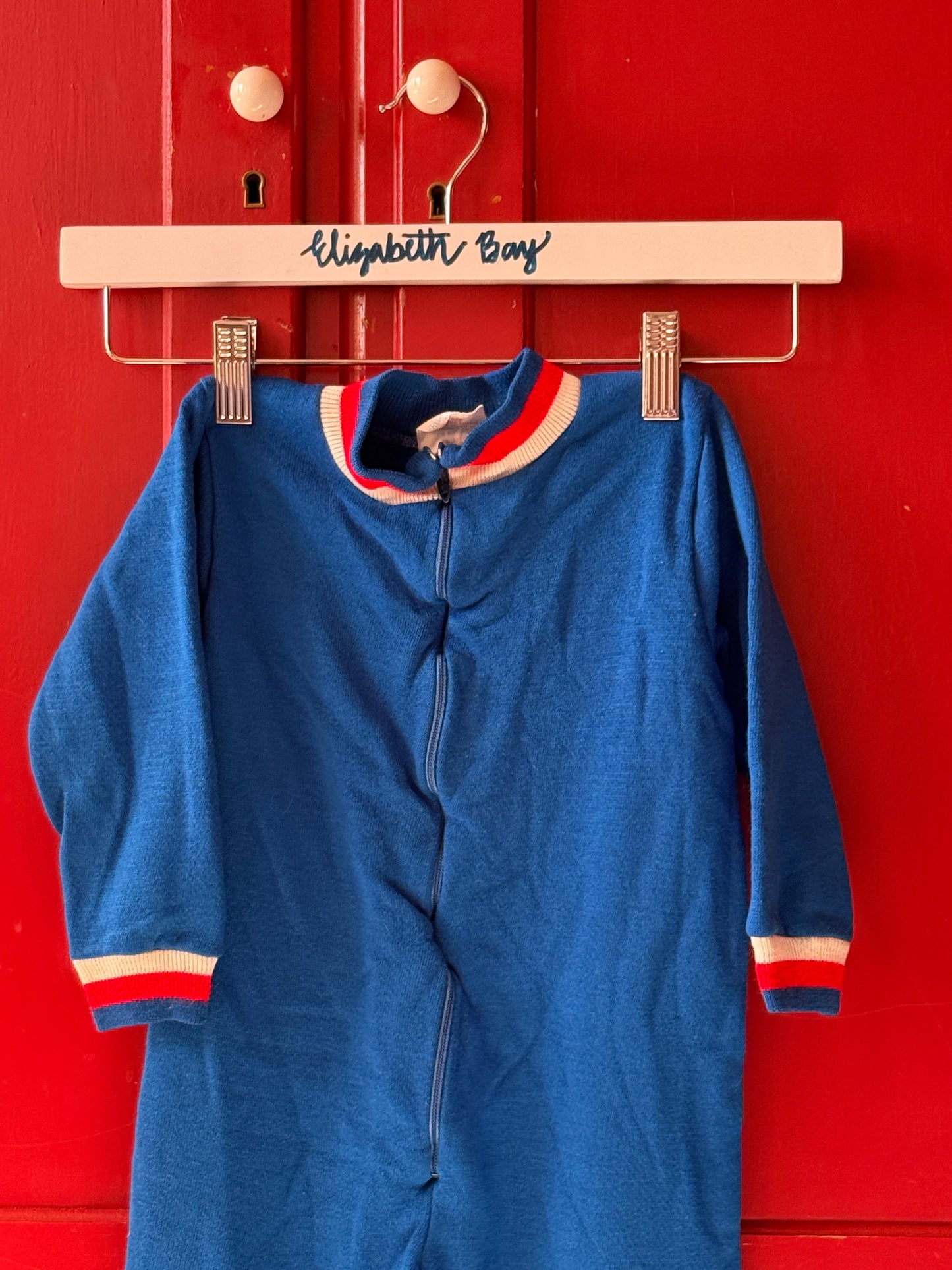 1970s All-American Knit Jumpsuit