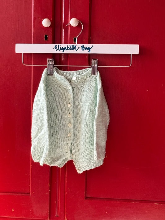 1960s Mint Meringue Knit Cardigan