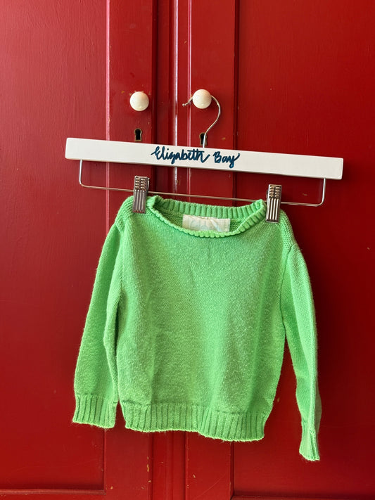 1970s Kelly-Green Knit Sweater