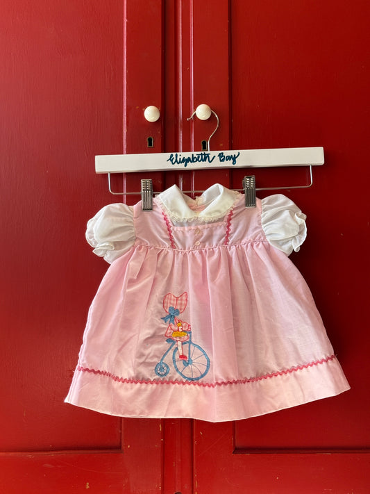 1970s Pink Bicycle Dress