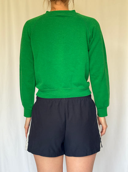 Green Track and Field Crewneck | 80s
