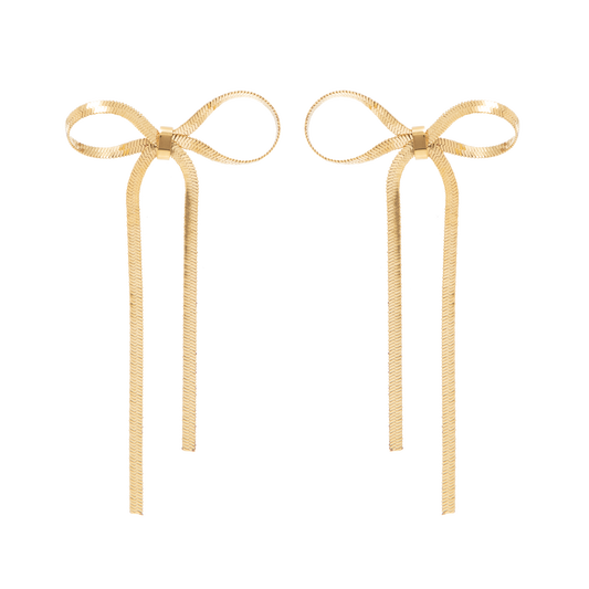 BOW EARRINGS | GOLD