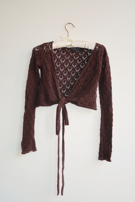 Y2K | Brown tie top