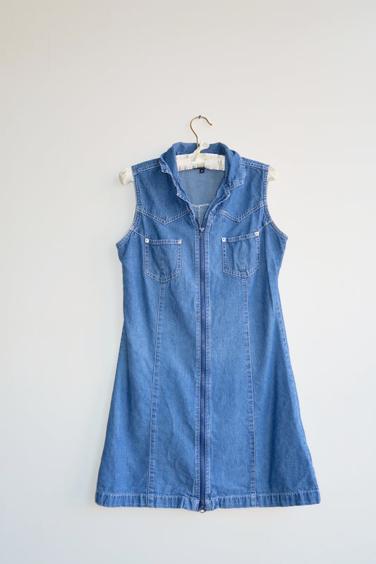 90s | Denim mini dress