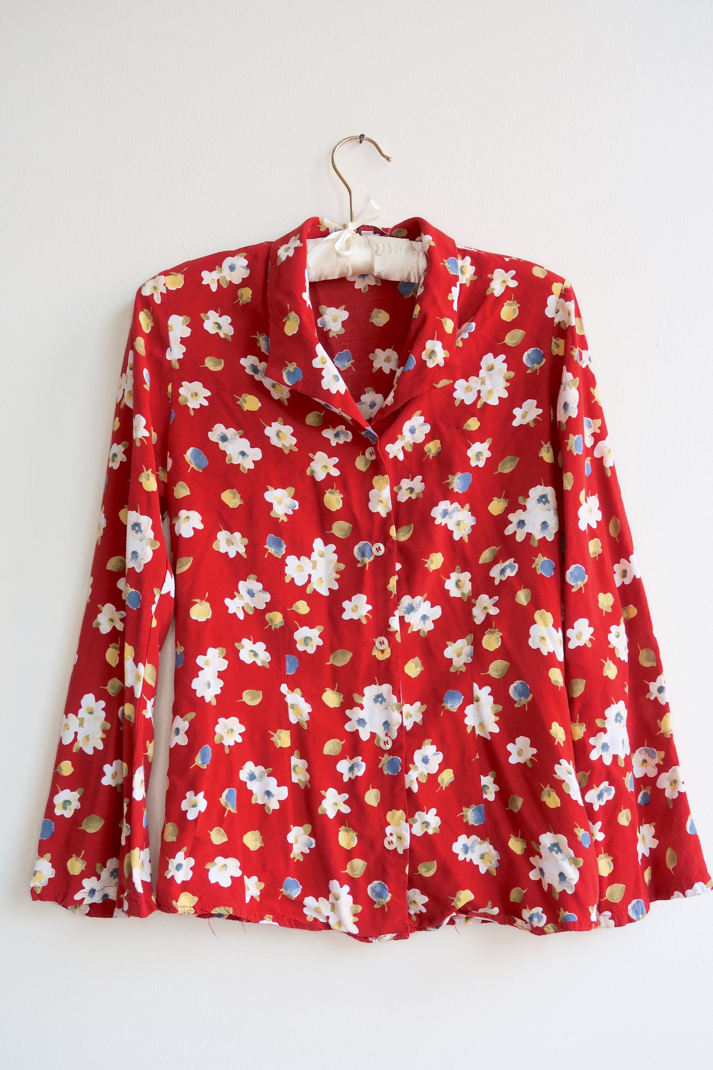 90s | Italian floral blouse