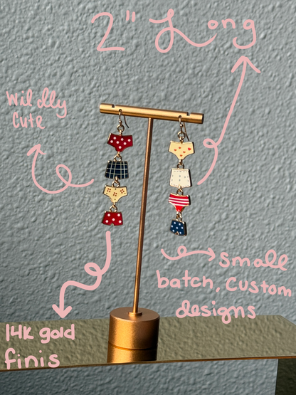 Undies Earrings