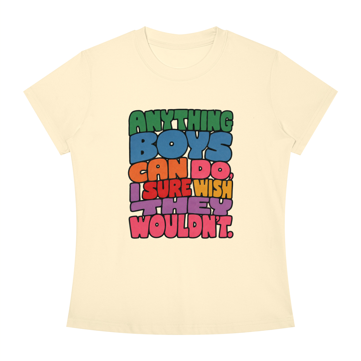 anything boys can do slim fit tee